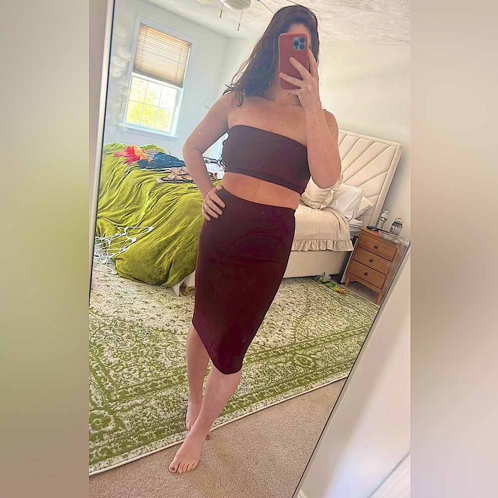 - Two Piece Glitter/Metallic Set - image 3